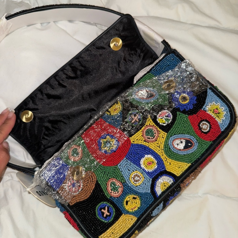 STAUD TOMMY BAG - Colorful Beaded Women's Bag with designs - Picture 3 of 5